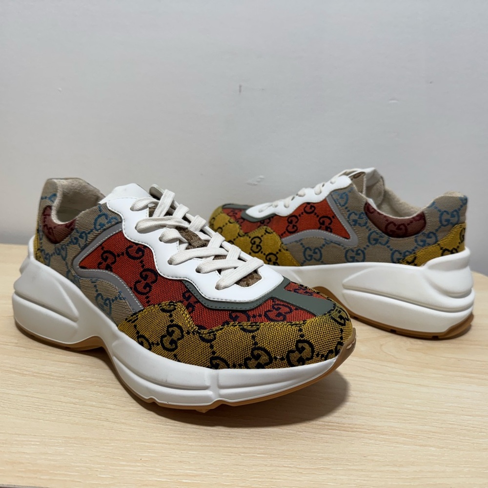 Gucci Rhyton Multi-color Sneakers - Picture 4 of 6